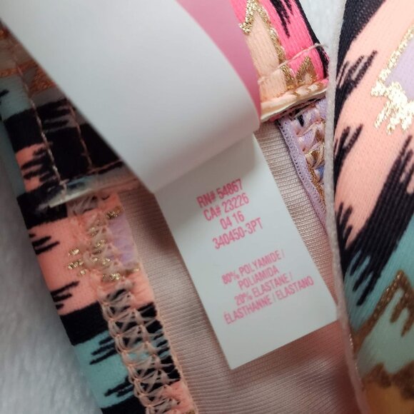 VICTORIA'S SECRET The Wrap Halter Aztec Push-Up Bikini Top 34D Underwire Swim - Picture 9 of 11